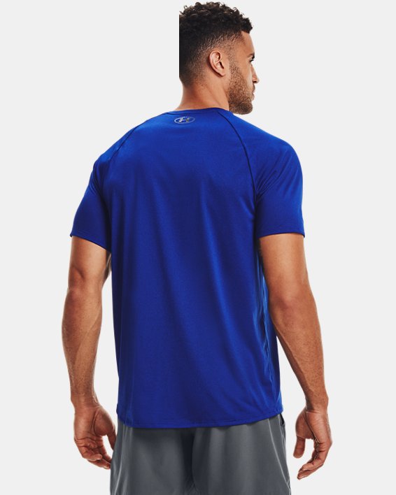 Men's UA Tech™ 2.0 Short Sleeve T-Shirt, Blue, pdpMainDesktop image number 1